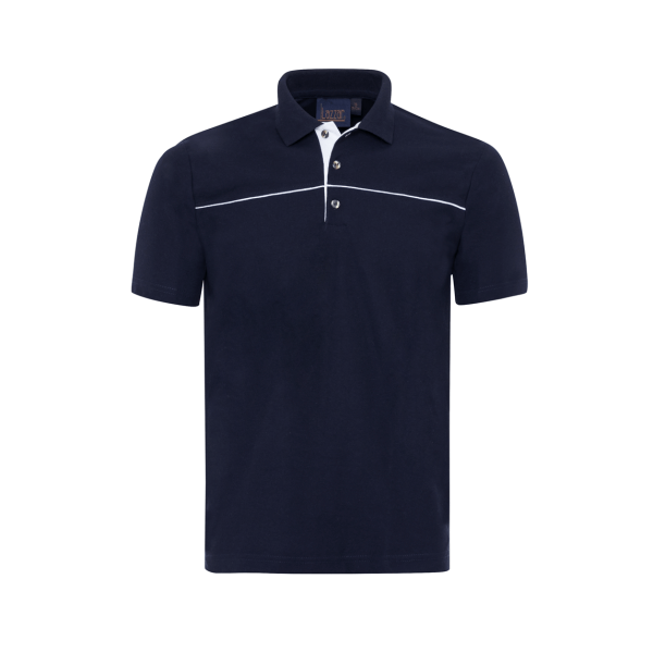 Navy P506 Short Sleeve Polo Pique Shirt For Men